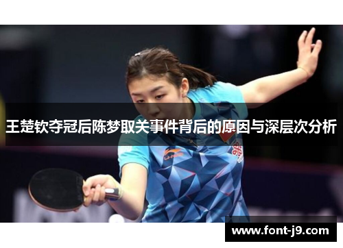 王楚钦夺冠后陈梦取关事件背后的原因与深层次分析